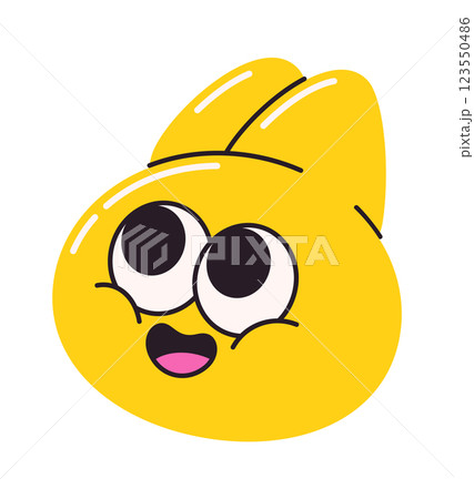 Surprised kitten face doodle bubble Surprised kitten face doodle bubble 123550486
