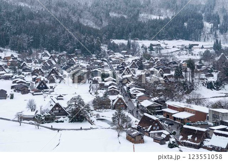 雪の白川郷 雪の白川郷 123551058