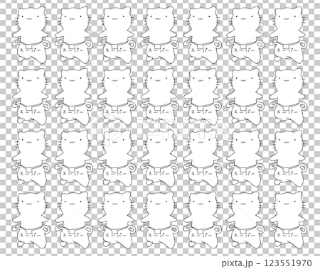 Plastic bag and cat pattern Plastic bag and cat pattern 123551970