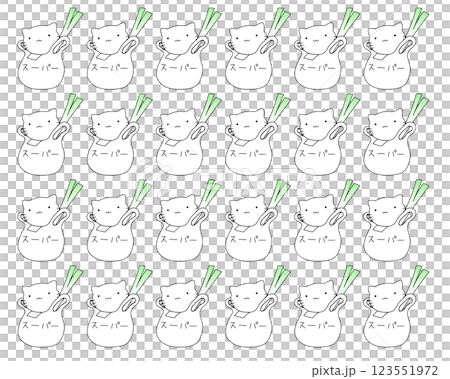 Plastic bag and cat 2 patterns Plastic bag and cat 2 patterns 123551972
