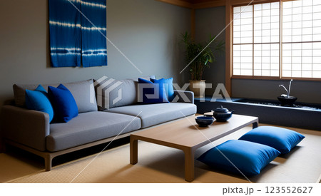 Living room design, Japanese style, living room model Living room design, Japanese style, living room model 123552627