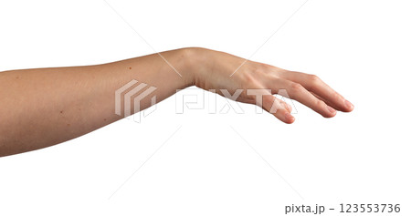 Hand gesture in motion, reaching forward, fingers delicately hovering, interacting with something Hand gesture in motion, reaching forward, fingers delicately hovering, interacting with something 123553736