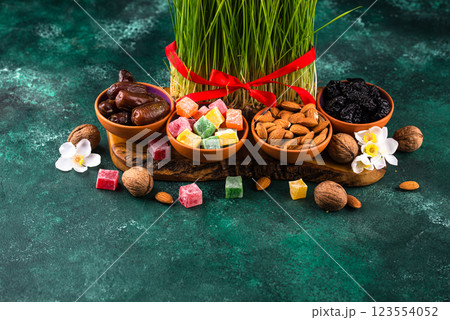 Traditional Azerbaijan spring holiday Novruz concept Traditional Azerbaijan spring holiday Novruz concept 123554052