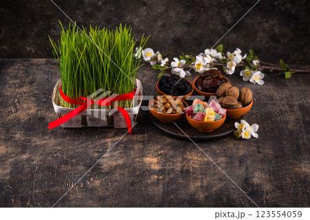 Traditional Azerbaijan spring holiday Novruz concept Traditional Azerbaijan spring holiday Novruz concept 123554059