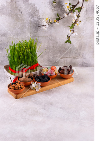 Traditional Azerbaijan spring holiday Novruz concept Traditional Azerbaijan spring holiday Novruz concept 123554067