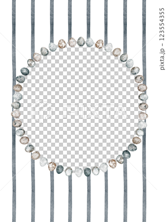 Vintage striped frame with blue lines. Watercolor Easter background with Easter eggs. Rectangular frame for invitations, greeting cards and photo. Vintage striped frame with blue lines. Watercolor Easter background with Easter eggs. Rectangular frame for invitations, greeting cards and photo. 123554355