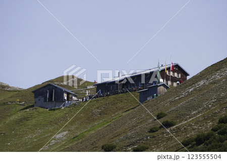 Nordlinger hut on Karwendel Hohenweg, Austria 123555504