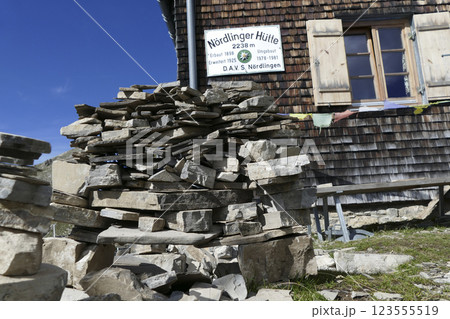 Nordlinger hut on Karwendel Hohenweg, Austria 123555519