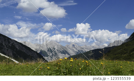 Karwendel mountains on Karwendel Hohenweg, Austria Karwendel mountains on Karwendel Hohenweg, Austria 123555539
