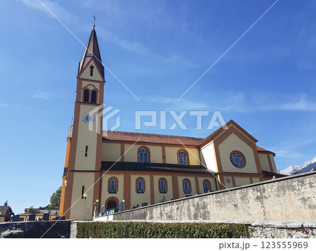 Parish church of Peter and Paul in Telfs, Tyrol, Austria 123555969