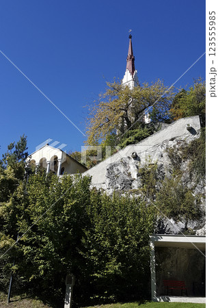 Pilgrimage church Maria Locherboden in Motz, Tyrol, Austria 123555985