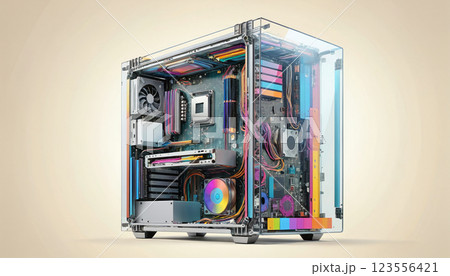 Illustrative representation of a transparent...のイラスト素材 [123556421] - PIXTA