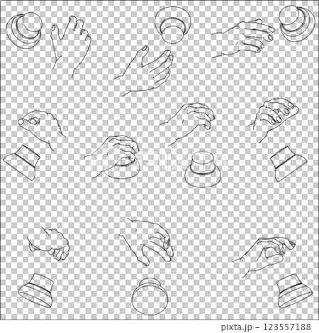 Set of hands holding a 3D mouse Set of hands holding a 3D mouse 123557188