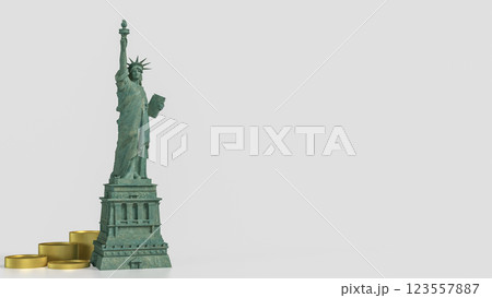 The Statue of Liberty for Business concept 3d Rendering. 123557887