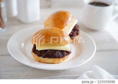 あんバターサンド 123559090