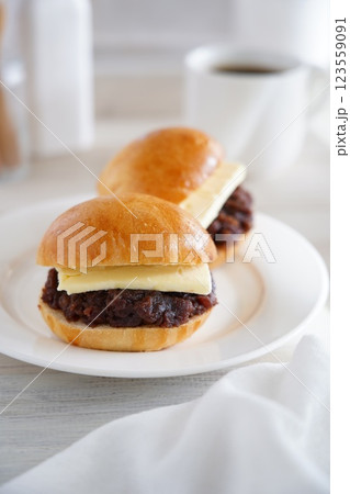 あんバターサンド 123559091