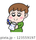 工作をしている男の子 123559197