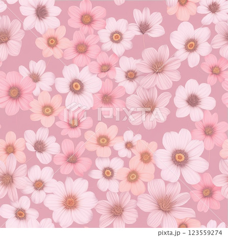 花柄イラストの背景画像 123559274