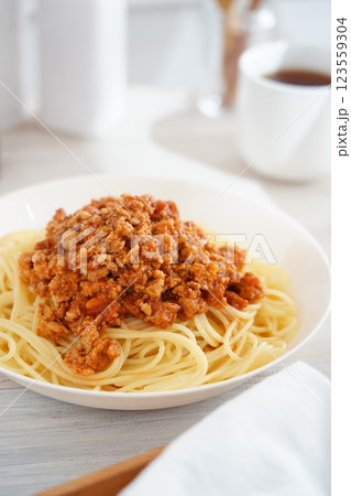 ミートソースパスタ ミートソースパスタ 123559304