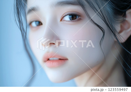 綺麗な肌の女性「AI生成画像」 123559497