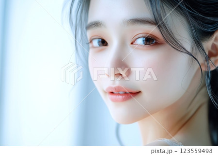 綺麗な肌の女性「AI生成画像」 123559498