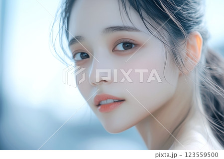 綺麗な肌の女性「AI生成画像」 123559500