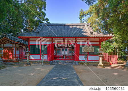 奈良・北葛城郡 久度神社 拝殿 奈良・北葛城郡 久度神社 拝殿 123560081