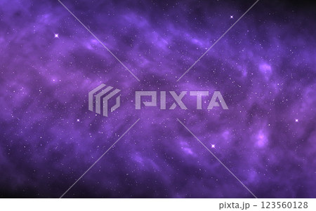 Galaxy background. Purple cosmos clouds with light effect. Beautiful nebula with starlight. Deep universe texture for flyer or banner. Outer space wallpaper. Vector illustration Galaxy background. Purple cosmos clouds with light effect. Beautiful nebula with starlight. Deep universe texture for flyer or banner. Outer space wallpaper. Vector illustration 123560128