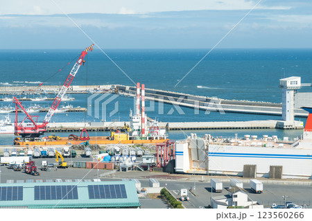 【大洗港に停泊中のさんふらわあ　ふらの】 123560266