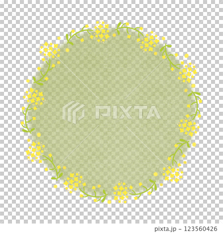 水彩油菜花背景架構圖 123560426