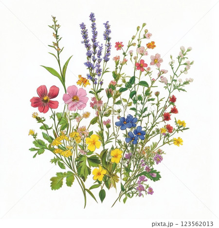 Charming Wildflower Prints with Nostalgic Touch for Nature Lovers 123562013