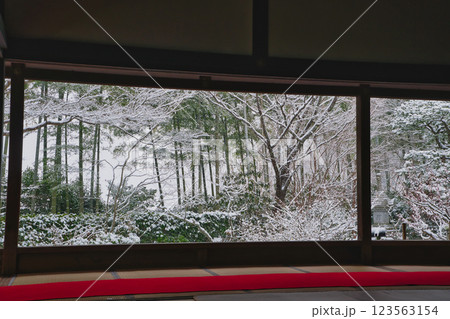 雪の降る日は京の庭園へ行こう。 123563154