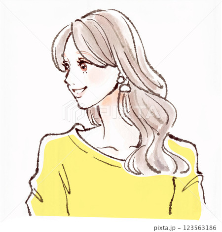 女性・女の子のイラスト素材 123563186