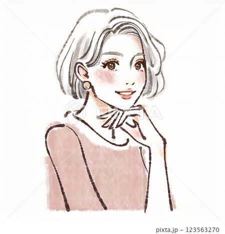 女性・女の子のイラスト素材 123563270