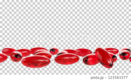The Red pill for Astaxanthin or Heathy concept 3d Rendering. 123563377