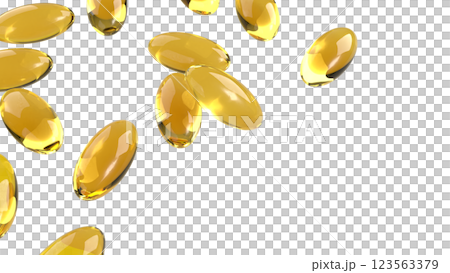 The Yellow pill for Fish oil or Heathy concept 3d Rendering. The Yellow pill for Fish oil or Heathy concept 3d Rendering. 123563379