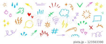 Line movement comic element, cartoon emotion mark effect decoration icon. Hand drawn cute doodle line element arrow, heart, speech bubble. Anime movement, express shape. Vector Line movement comic element, cartoon emotion mark effect decoration icon. Hand drawn cute doodle line element arrow, heart, speech bubble. Anime movement, express shape. Vector 123563390
