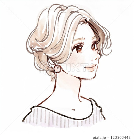 女性・女の子のイラスト素材 123563442