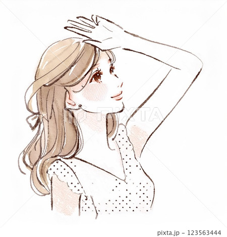 女性・女の子のイラスト素材 123563444