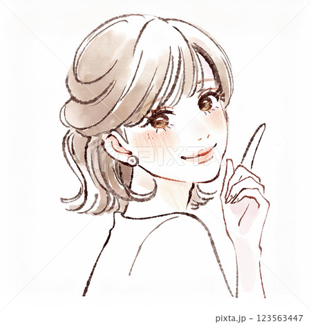 女性・女の子のイラスト素材 123563447