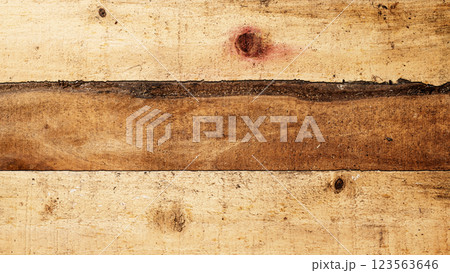Top view of an arranged wood plank. Natural wooden texture or brown background or wallpaper. Flat lay. Copy space or mockup Top view of an arranged wood plank. Natural wooden texture or brown background or wallpaper. Flat lay. Copy space or mockup 123563646