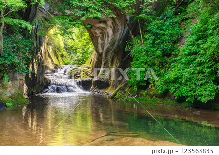 【千葉県】清水渓流広場（濃溝の滝・亀岩の洞窟）　光芒 123563835
