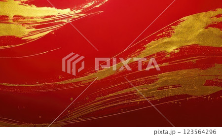 《AI画像》赤と金の背景素材 《AI画像》赤と金の背景素材 123564296