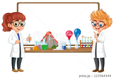 Young Scientists Conducting Fun Experiments 123564344