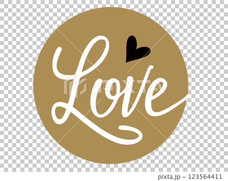 おしゃれな手書き風カリグラフィー「Love」イラスト/手書き文字(ベクター背景透過)AI生成 おしゃれな手書き風カリグラフィー「Love」イラスト/手書き文字(ベクター背景透過)AI生成 123564411