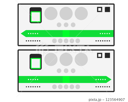 駅看板のシンプルなアイコン_山手線 123564907
