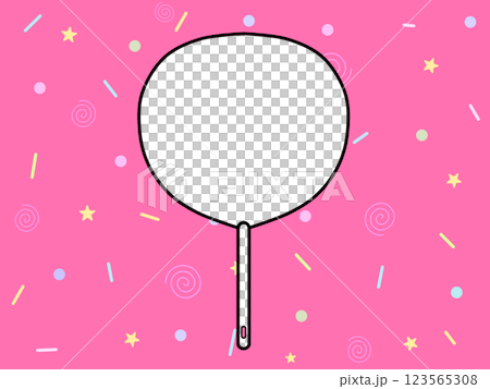 うちわ C うちわ C 123565308