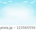 可愛い手書きの空の背景 123565550