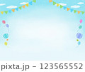 空と気球の背景 123565552