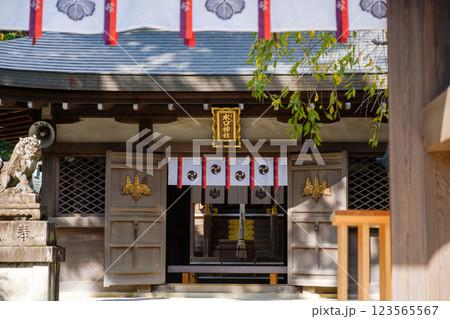 水口神社の境内 滋賀県甲賀市 水口神社の境内 滋賀県甲賀市 123565567